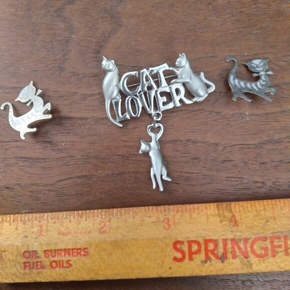 Cat Lover Bundle of 3 Brooches - Picture 1 of 5